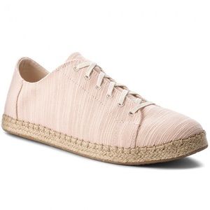TOMS Lena Espadrille Sneakers in Bloom Slubby Cotton (pink)